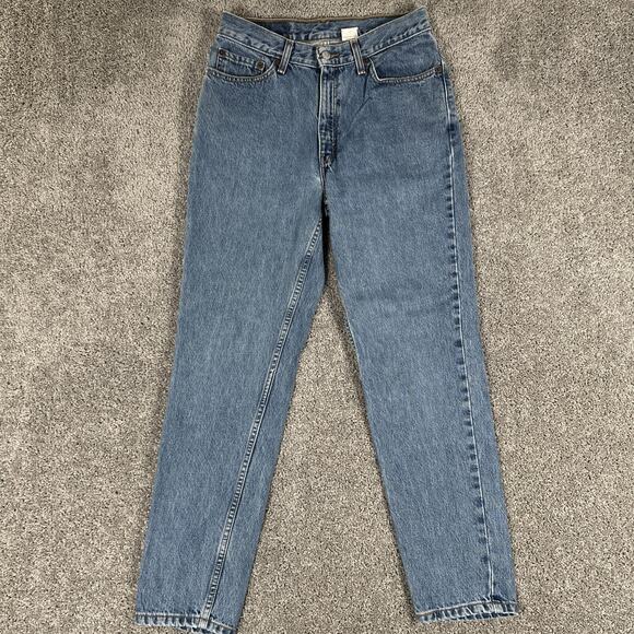 Vtg Levis 512 Jeans Women’s 11 S 28x29 High Waist Tapered Leg Denim Grunge Y2K - Picture 1 of 13